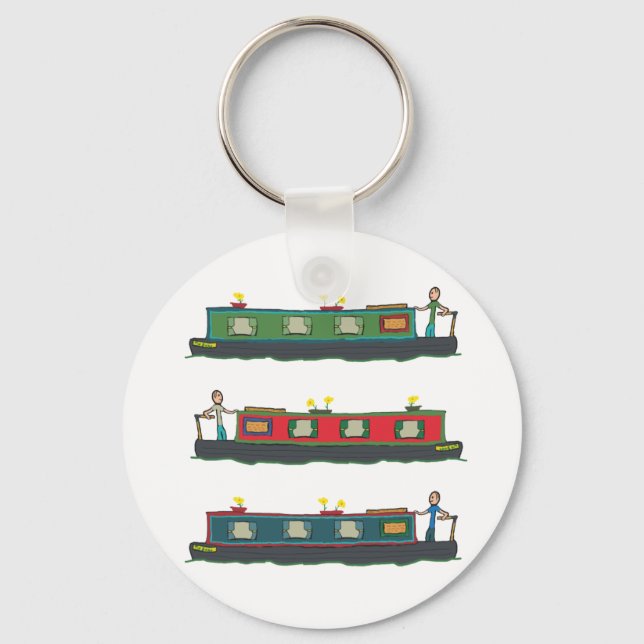 Narrowboat Keychain (Front)