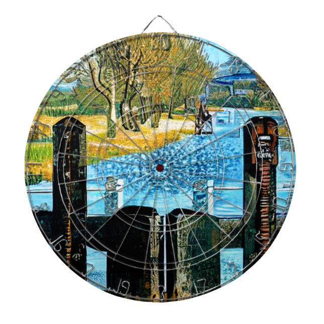 NARROWBOAT LOCK DART BOARD (Front)