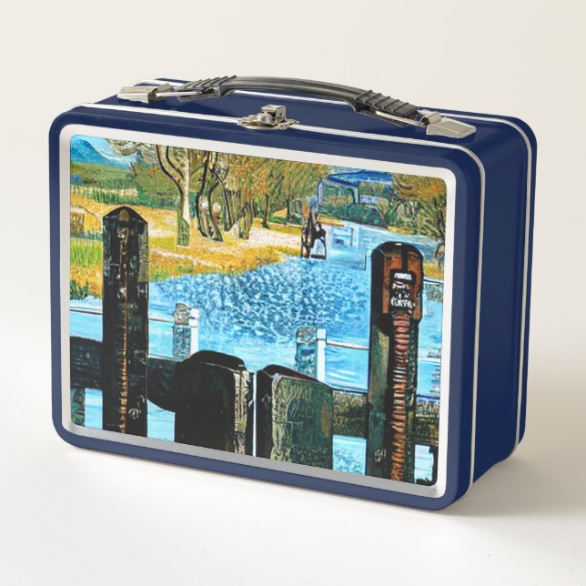 NARROWBOAT LOCK METAL LUNCH BOX (Front)