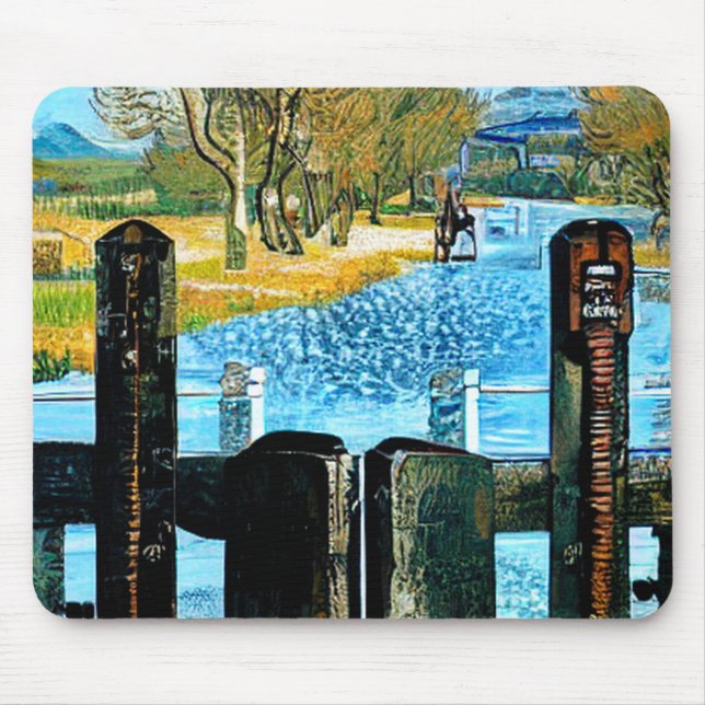 NARROWBOAT LOCK MOUSE PAD (Front)