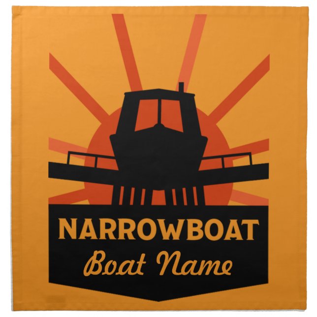 Narrowboats And Canalboat Gifts   Travel Mug Cloth Napkin (Front)