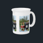 NARROWBOATS BEVERAGE PITCHER<br><div class="desc">Canal boats, known in the UK as narrowboats, were originally used to transport goods around the country. They are now used mainly for leisure and attract people from all over the world to enjoy our rural countryside. These boats look very pretty with their brightly colored cabins, traditionally blue, red or...</div>
