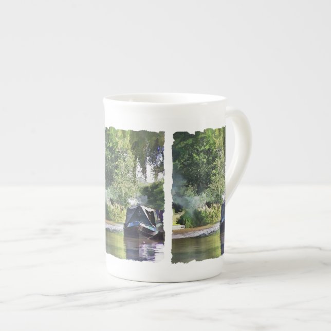 NARROWBOATS BONE CHINA MUG (Front Right)
