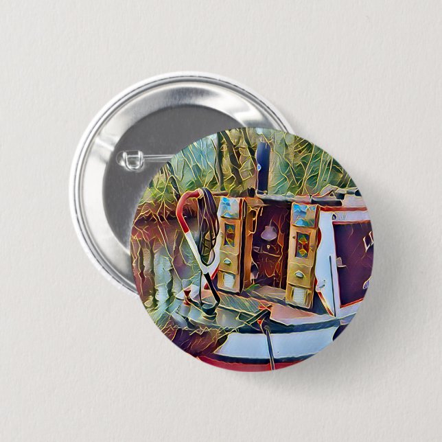 NARROWBOATS   BUTTON (Front & Back)
