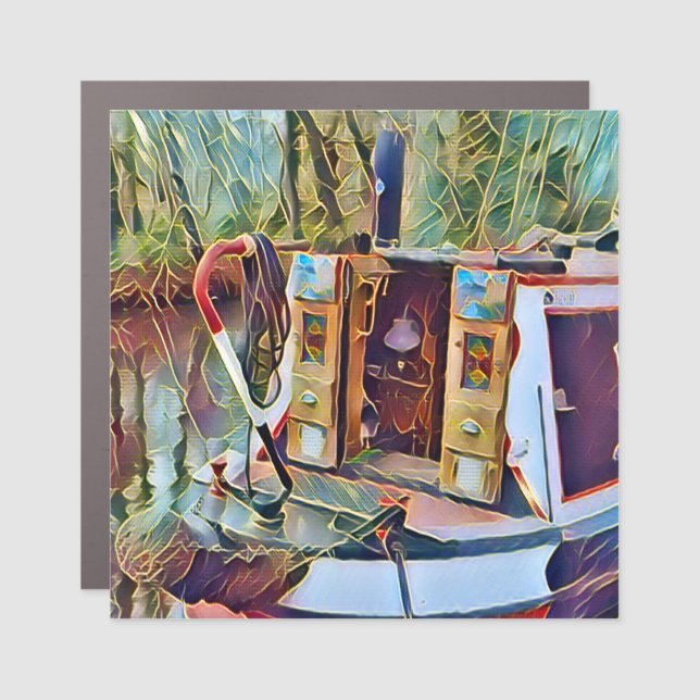 NARROWBOATS   CAR MAGNET (Front)