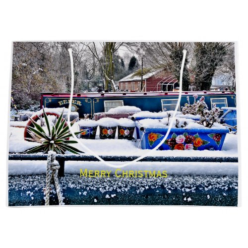 NARROWBOATS CARD LARGE GIFT BAG