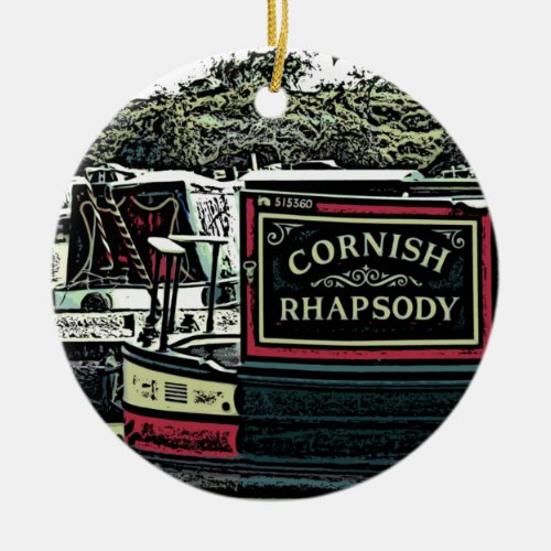 NARROWBOATS    CERAMIC ORNAMENT