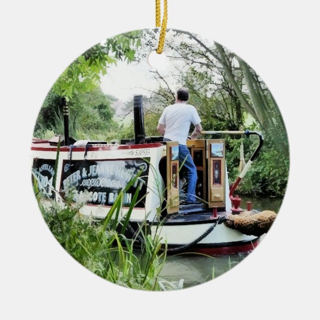 NARROWBOATS CERAMIC ORNAMENT (Front)