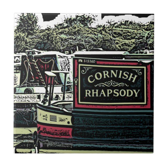 NARROWBOATS   CERAMIC TILE (Front)
