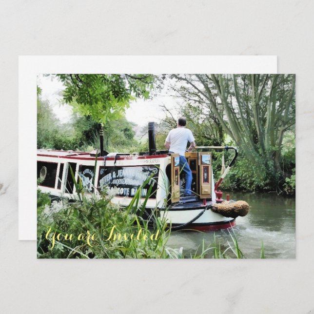 NARROWBOATS INVITATION (Front/Back)