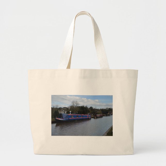 Narrowboats Large Tote Bag (Front)