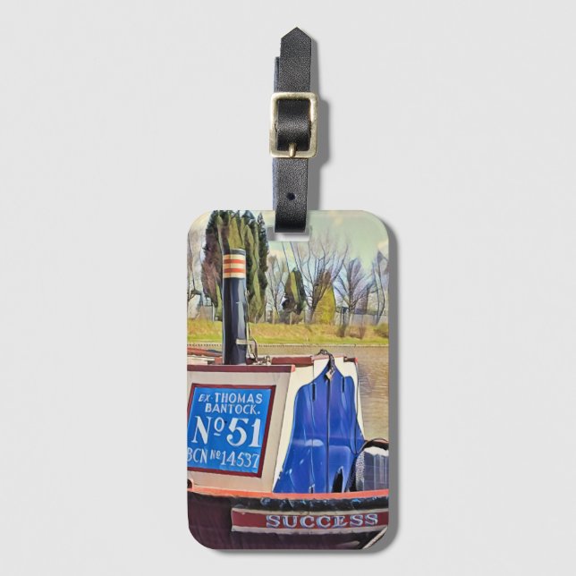 NARROWBOATS    LUGGAGE TAG (Front Vertical)