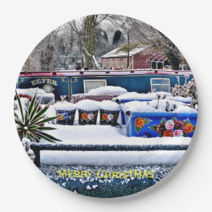 NARROWBOATS  PAPER PLATES