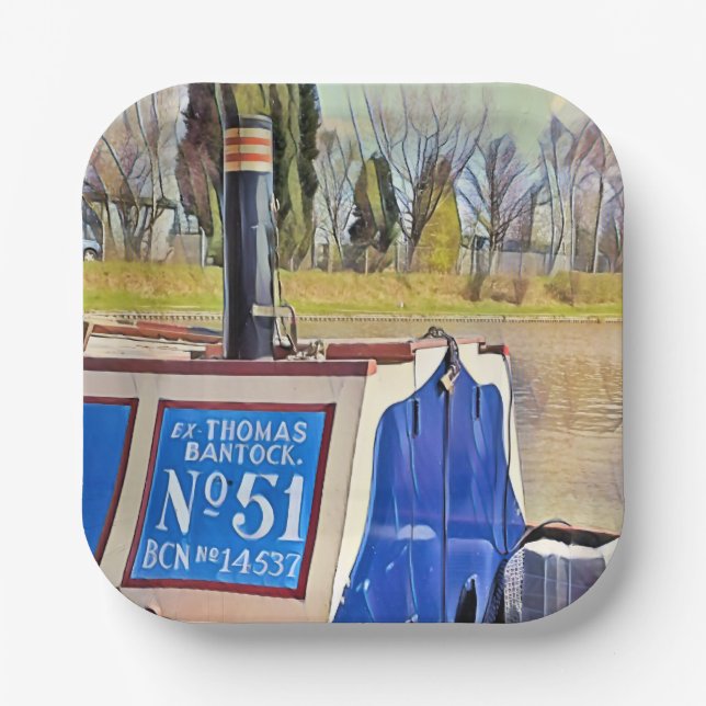 NARROWBOATS    PAPER PLATES (Front)