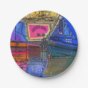 NARROWBOATS PAPER PLATES