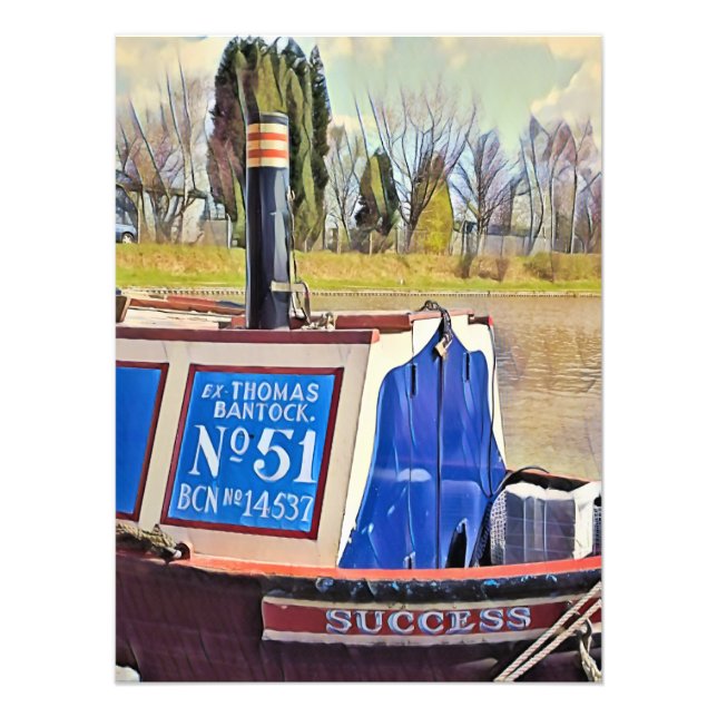 NARROWBOATS    PHOTO PRINT (Front)