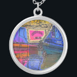 NARROWBOATS SILVER PLATED NECKLACE<br><div class="desc">Canal boats, known in the UK as narrowboats, were originally used to transport goods around the country. They are now used mainly for leisure and attract people from all over the world to enjoy our rural countryside. These boats look very pretty with their brightly colored cabins, traditionally blue, red or...</div>