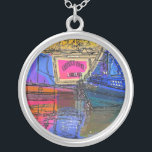 NARROWBOATS SILVER PLATED NECKLACE<br><div class="desc">Canal boats, known in the UK as narrowboats, were originally used to transport goods around the country. They are now used mainly for leisure and attract people from all over the world to enjoy our rural countryside. These boats look very pretty with their brightly colored cabins, traditionally blue, red or...</div>