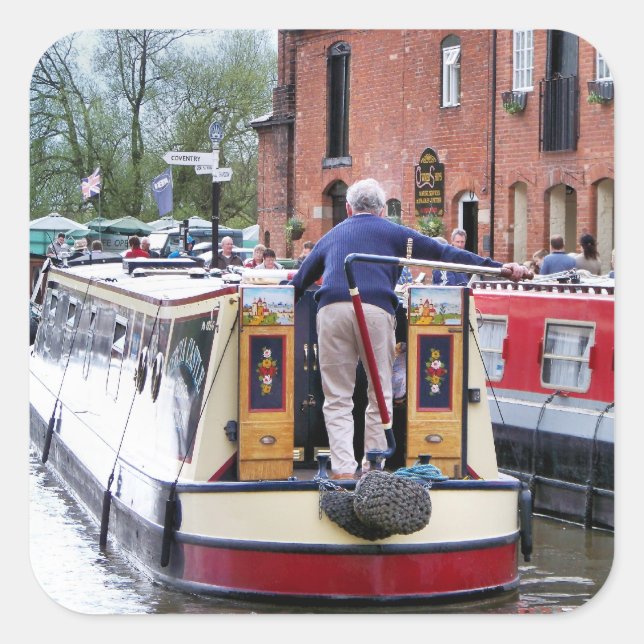 NARROWBOATS SQUARE STICKER (Front)