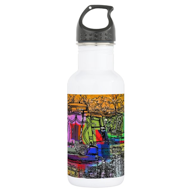 NARROWBOATS STAINLESS STEEL WATER BOTTLE (Front)