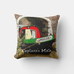 NARROWBOATS THROW PILLOW