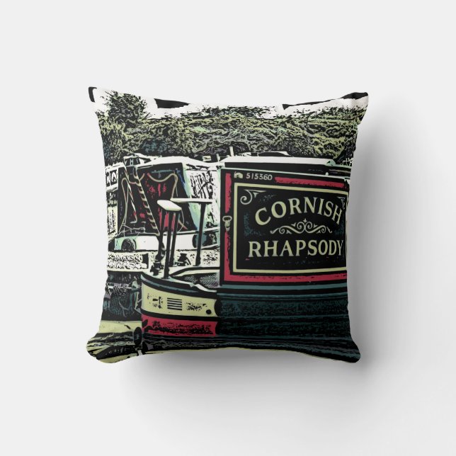 NARROWBOATS   THROW PILLOW (Front)