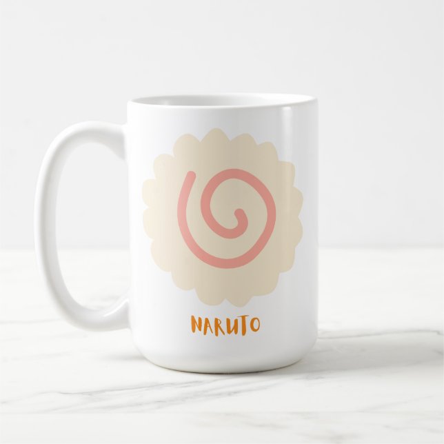 Naruto Classic Round Sticker Coffee Mug (Left)