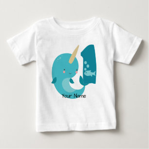 Narwhal 1st Birthday Baby T-Shirt