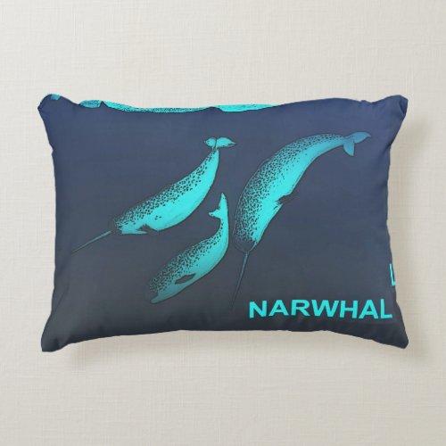 Narwhal Accent Pillow