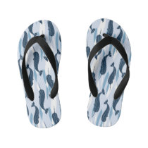 Narwhal Allover Print Flip Flop Narwhal Allover Print Flip Flop
