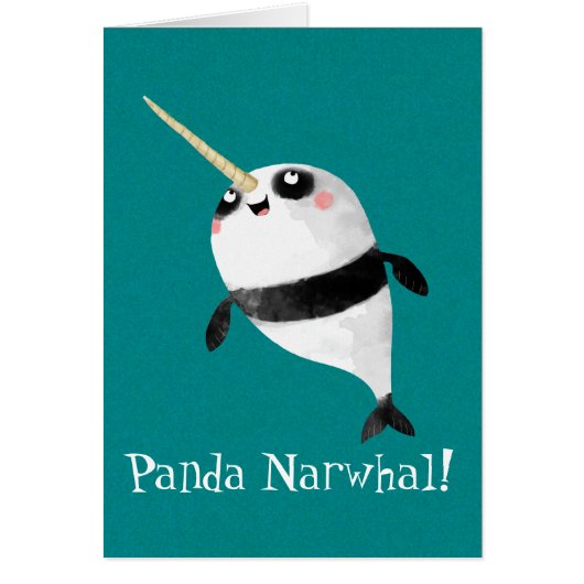 Narwhal and Panda in One Cards (Front)