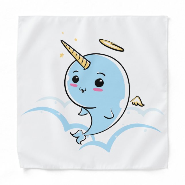 Narwhal Angel Cutie Bandana (Front)
