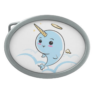 Narwhal Angel Cutie Belt Buckle