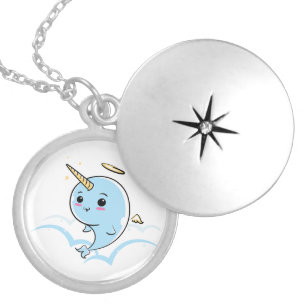 Narwhal Angel Cutie Locket Necklace