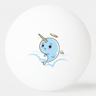 Narwhal Angel Cutie Ping Pong Ball