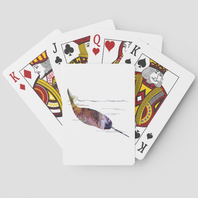 Narwhal Art Poker Cards (Back)