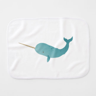 Narwhal Burp Cloth