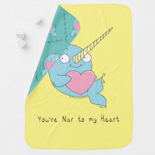 Narwhal Cute Kids Cartoon Baby Blanket