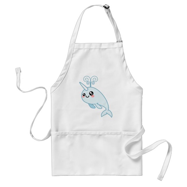 Narwhal Cutie Adult Apron (Front)