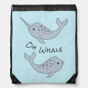 Narwhal Drawstring Backpack