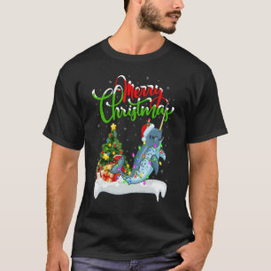 Narwhal Fish   Xmas Decorations Santa Narwhal Chri T-Shirt