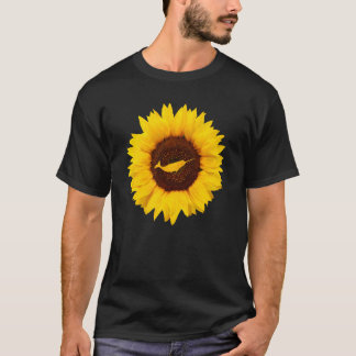 Narwhal For Women Men Narwhale Whale Sunflower T-Shirt