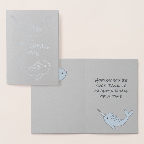 Narwhal Get Whale Soon Foil Card