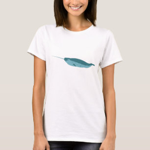 Narwhal in Blue Ocean T-Shirt