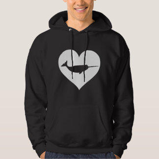 Narwhal Love Girls Boys Hoodie