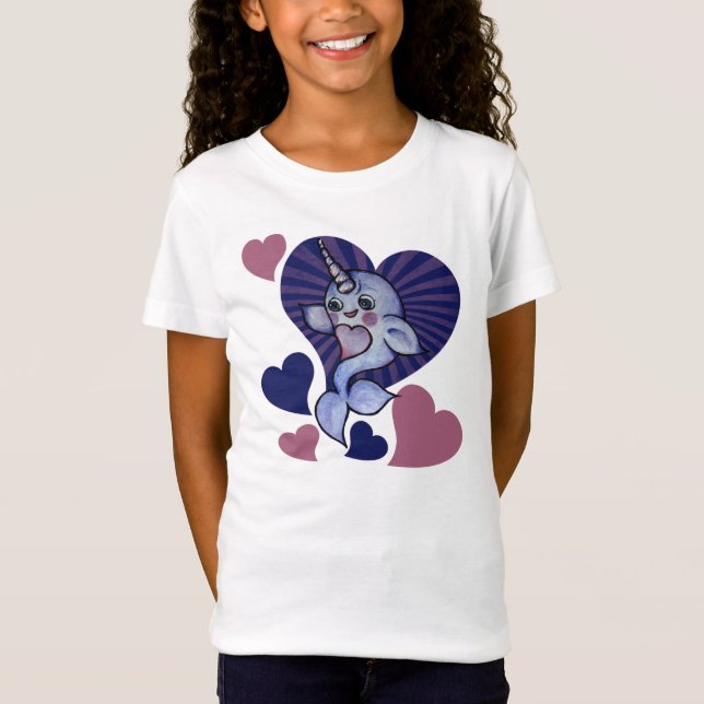 Narwhal love T-Shirt (Front)