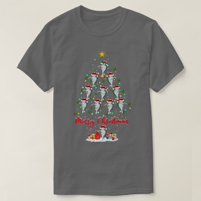 Narwhal Lover Xmas Matching Santa Narwhal Christma T-Shirt (Design Front)