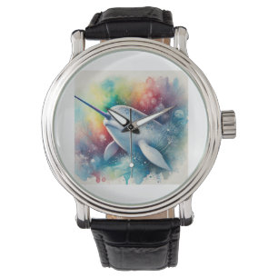 Narwhal Majesty 170724AREF115 - Watercolor Watch