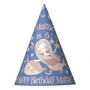 Narwhal Mermaid Unicorn Dragon Fantasy Party Favor Hat