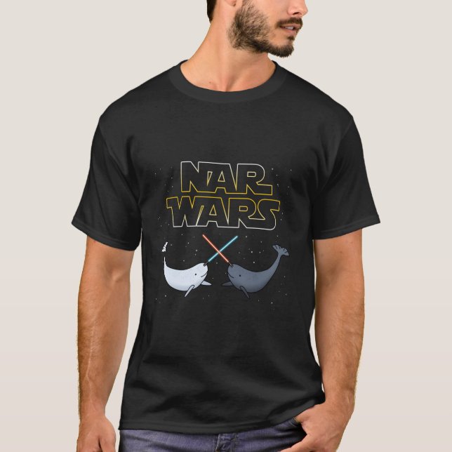 Narwhal Nar Wars Narwhal T-Shirt (Front)